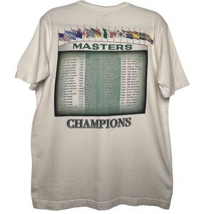 Official 2014 Masters Augusta National  T-Shirt Champions Back Graphic Size S